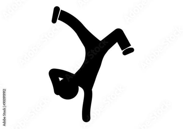 Obraz ブレイクダンスのピクトグラム