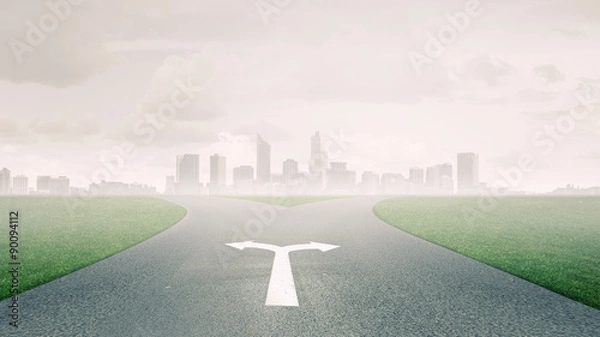 Fototapeta Choose correct way