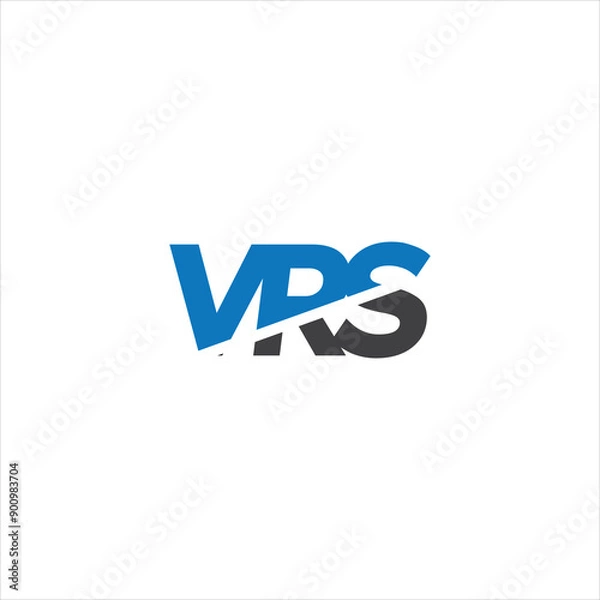 Obraz vrs logo, vrs initials vector design, vrs vector templet logo