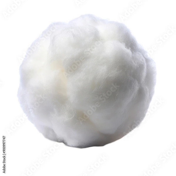 Obraz Cotton cloud ball isolated on transparent background