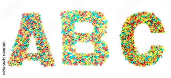 Fototapeta abc letters