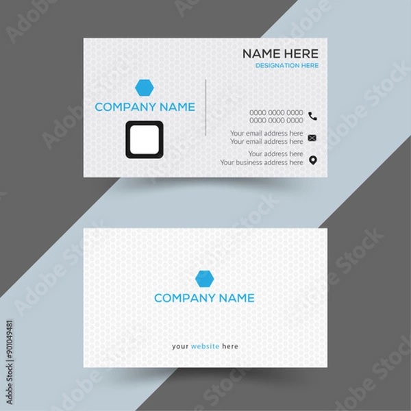 Fototapeta Stylish Business Card, modern visiting card template . business and personal use.mart business card ,creative business card template. 