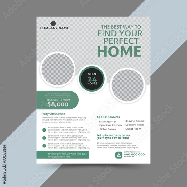 Fototapeta Corporate creative colorful business flyer template design set, abstract business flyer, vector template design or business poster template design