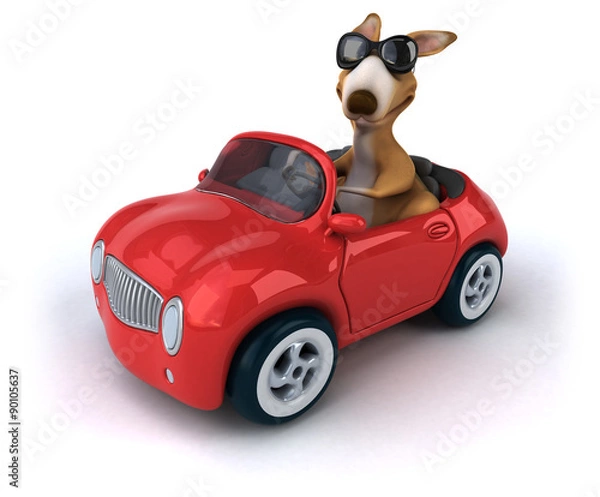 Fototapeta Fun kangaroo