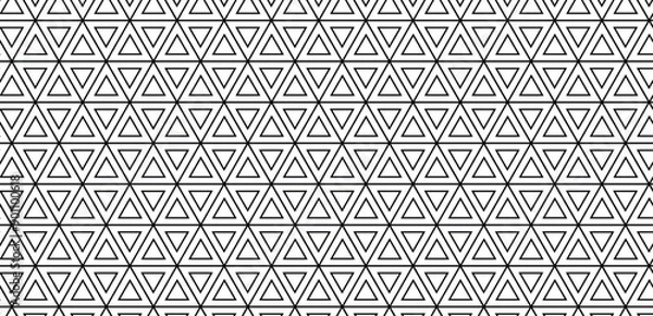 Fototapeta Geometric triangle vector seamless pattern for background and wallpaper
