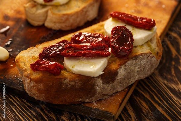 Obraz Bruschetta with mozzarella