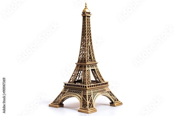 Obraz Eiffel Tower 3D Illustration.
