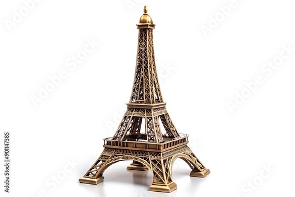 Obraz Eiffel Tower 3D Illustration.
