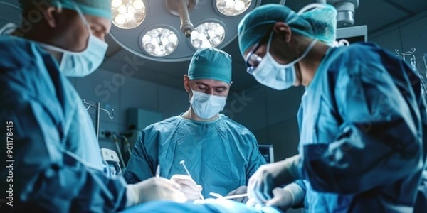 Fototapeta Surgeons in Operating Room