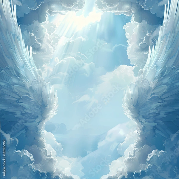 Fototapeta blue sky and clouds