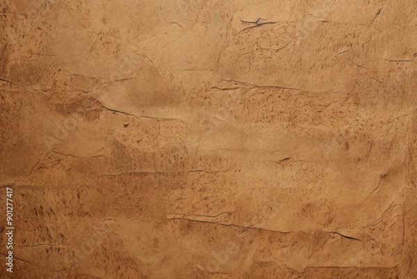 Fototapeta Processed collage of vintage brown cardboard paper texture. Background for banner, backdrop