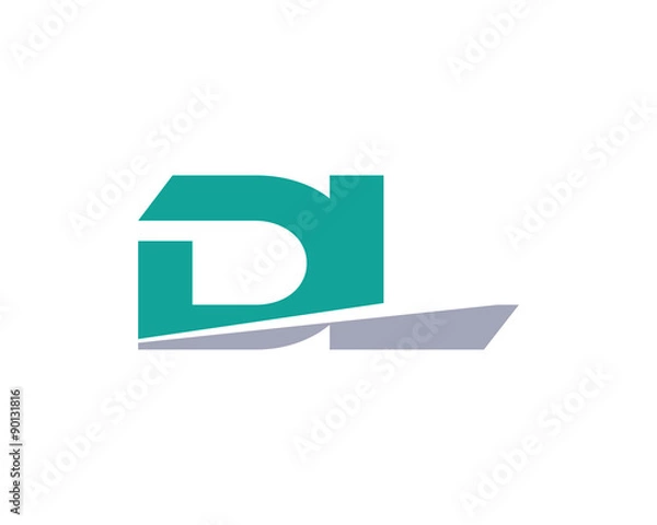 Fototapeta DL Letter Logo Modern