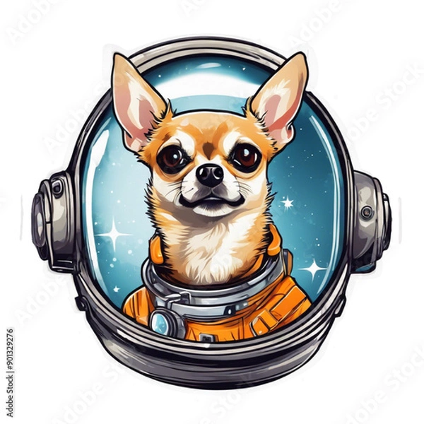 Obraz Astronaut Space Dog Chihuahua