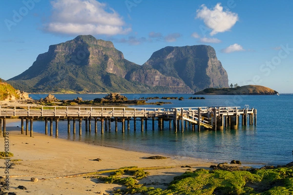 Obraz Molo na wyspie Lord Howe w Australii