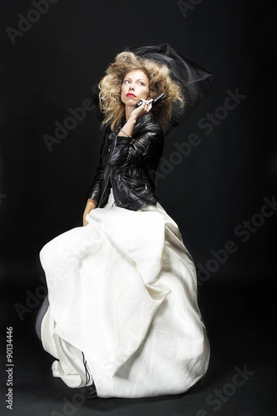 Obraz The bride with the gun