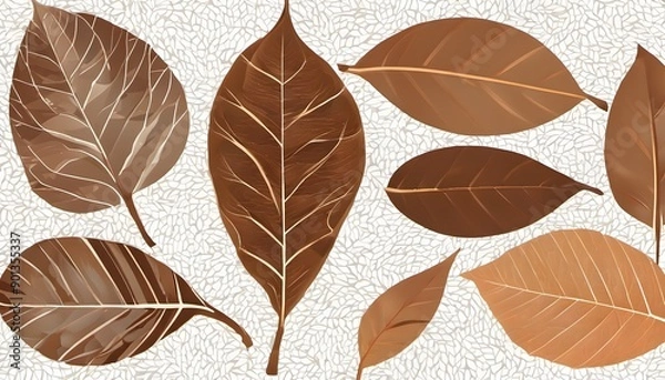 Obraz autumn leaves seamless pattern