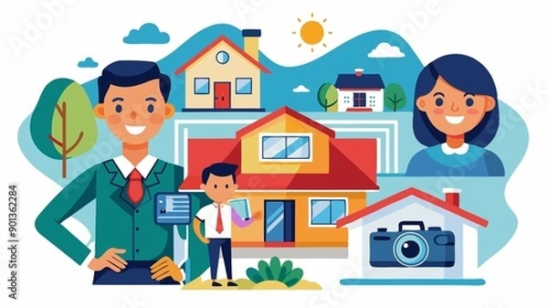 Fototapeta They take professional photos that highlight a property's best features, attracting potential buyers and renters.