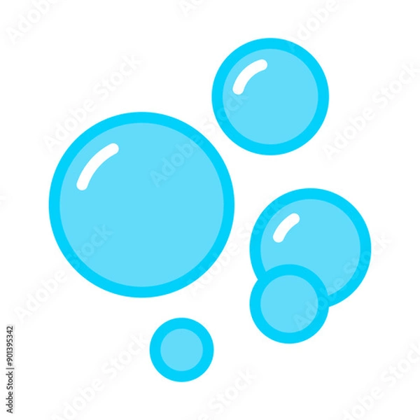 Fototapeta Air bubble icon vector design illustration isolated on white background