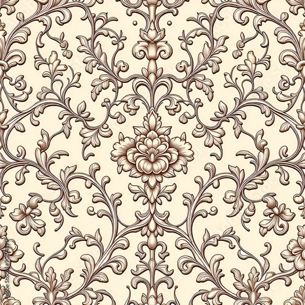 Fototapeta seamless pattern with flowers
