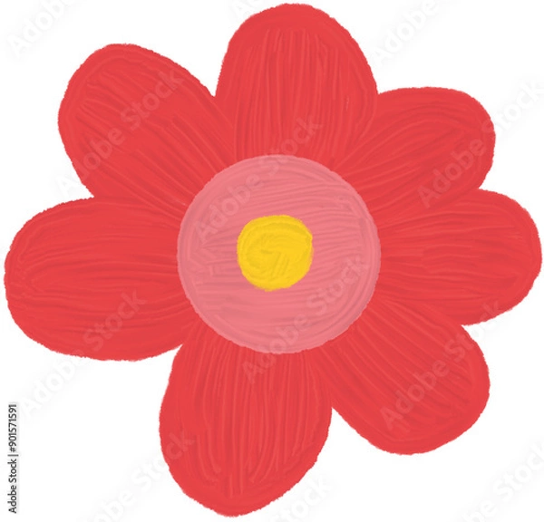 Obraz Flower  red oil