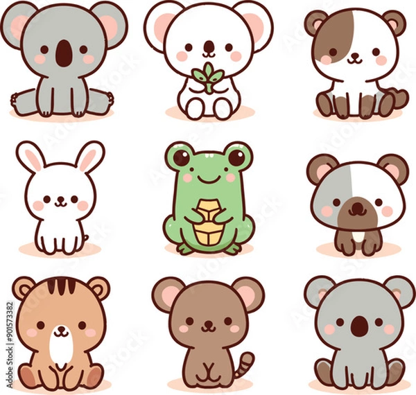 Obraz Cute Animals Set 1