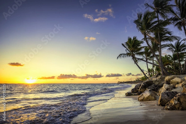 Obraz Caribbean wild beach, Punta Cana