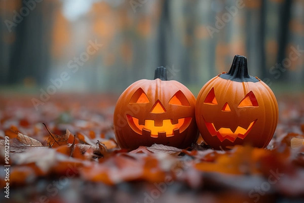 Obraz Halloween engraving