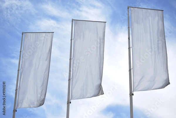 Obraz White banners
