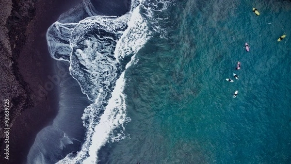 Obraz Surfer - Madeira, Seixal Beach