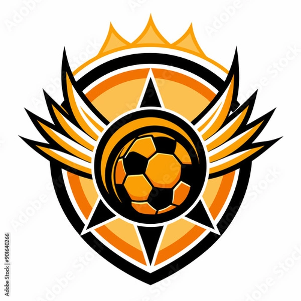 Obraz soccer ball fire