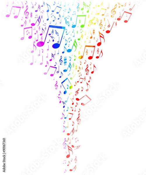 Obraz abstract musical background