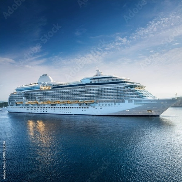 Obraz luxurious cruise ship, AI generated