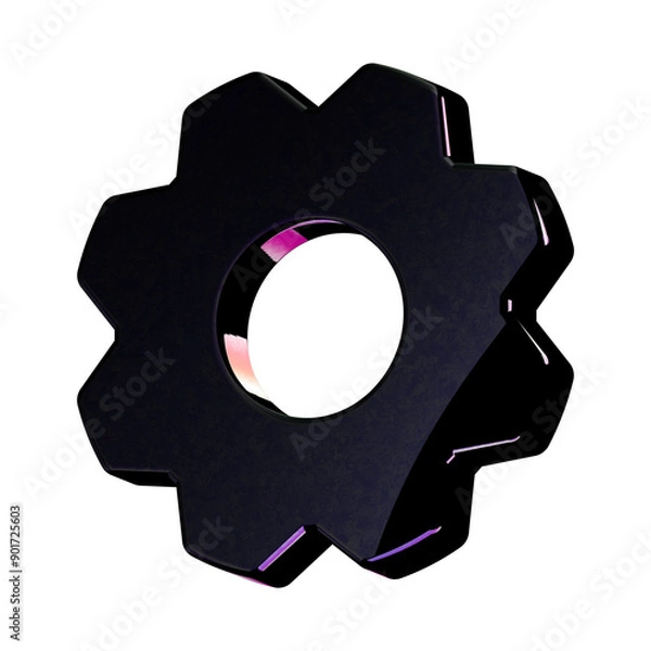 Obraz A stunning 3D icon with an elegant texture, perfect for adding sophistication to any project