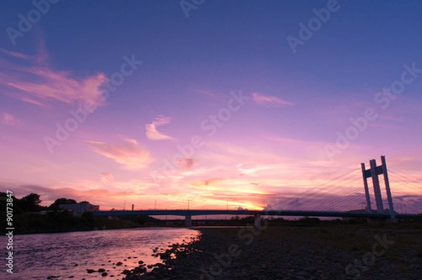 Obraz Tama River Magic Hour
