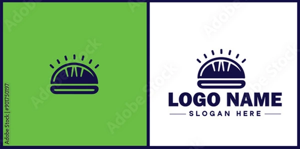 Fototapeta Deli icon Delicatessen Delicatessen shop Gourmet food store flat logo sign symbol editable vector