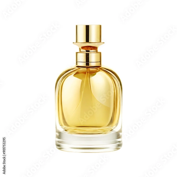 Fototapeta Luxury Perfume Bottle isolated on a transparent background by AI generative