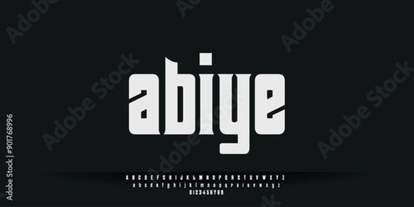 Fototapeta Vector elegant alphabet letters font classic modern serif lettering minimal fashion
