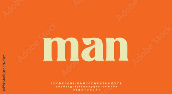 Fototapeta Vector elegant alphabet letters font classic modern serif lettering minimal fashion
