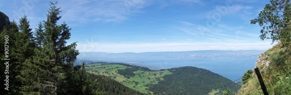 Obraz le lac léman, panorama