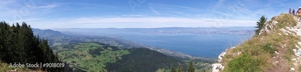 Obraz les brods du lac léman, panorama