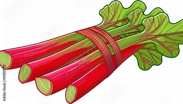 Obraz red and green ribbon