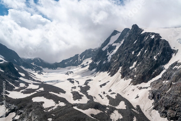 Fototapeta snow covered mountains in Austrian Alps