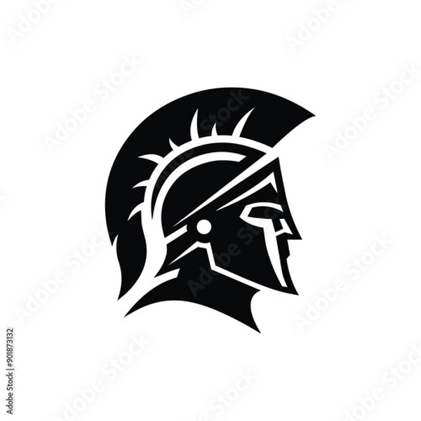 Fototapeta Shadows of the Spartan Vector Silhouette