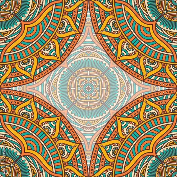 Obraz Ethnic floral seamless pattern