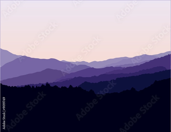 Obraz Krajobraz Blue Ridge Mountains