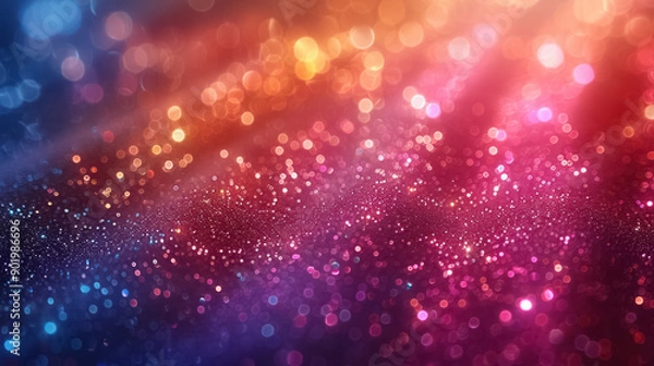 Fototapeta Colorful Abstract background and bokeh on New Year's Eve