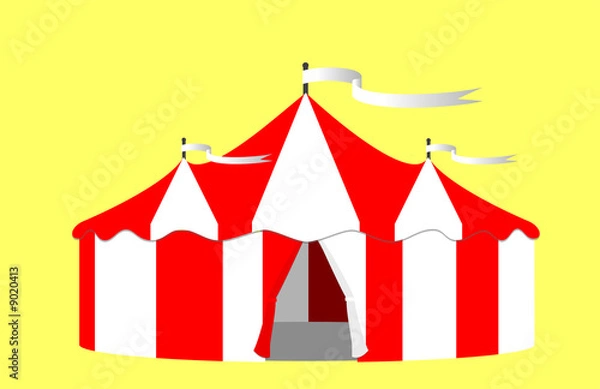 Obraz Circus Big Top Tent Illustration