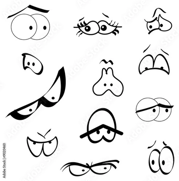 Obraz Lots and lots of Cartoon Eyes