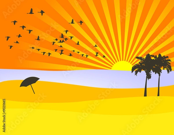 Obraz Summer Background Illustration