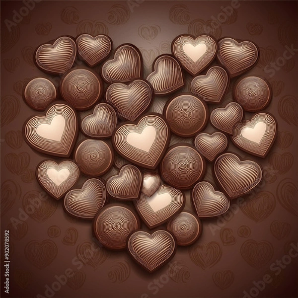 Obraz heart chocolate